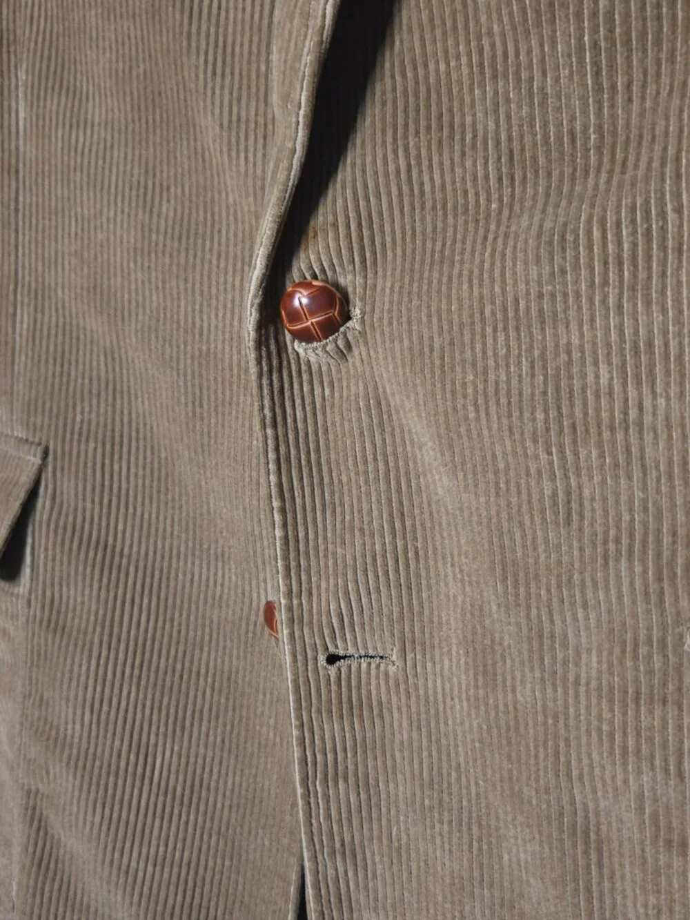 Vintage Mens Corduroy Blazer with Faux Suede Elbow Patches, 40R